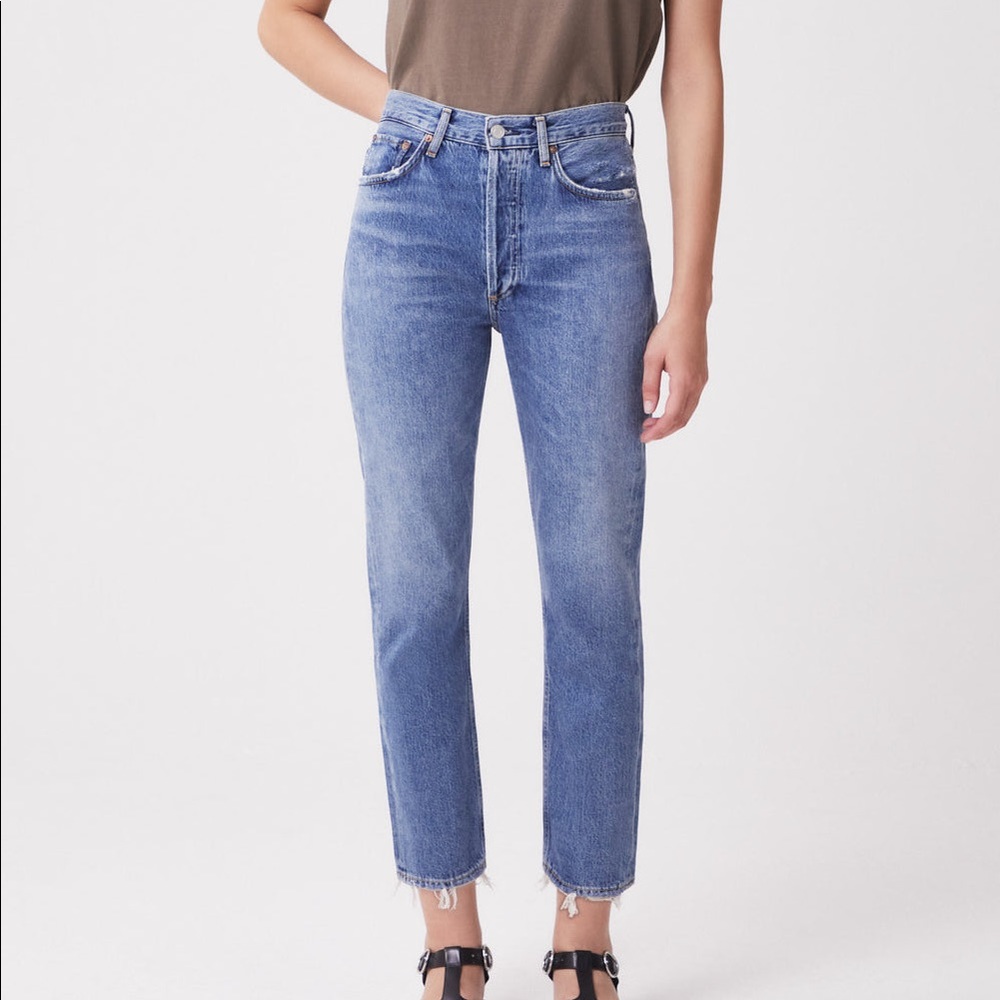 Agolde Riley Crop in Frequency